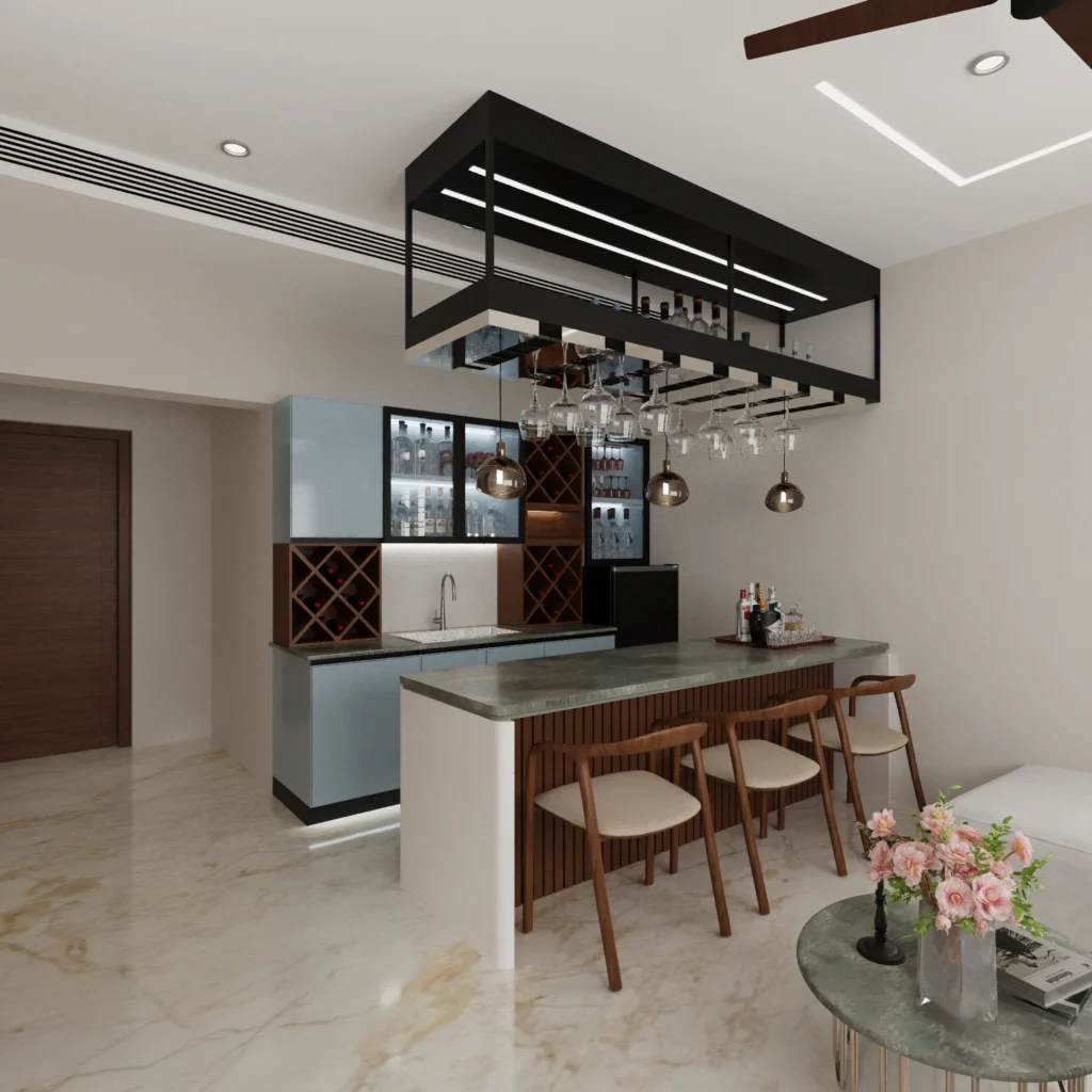 Dining room interior design | barcounter