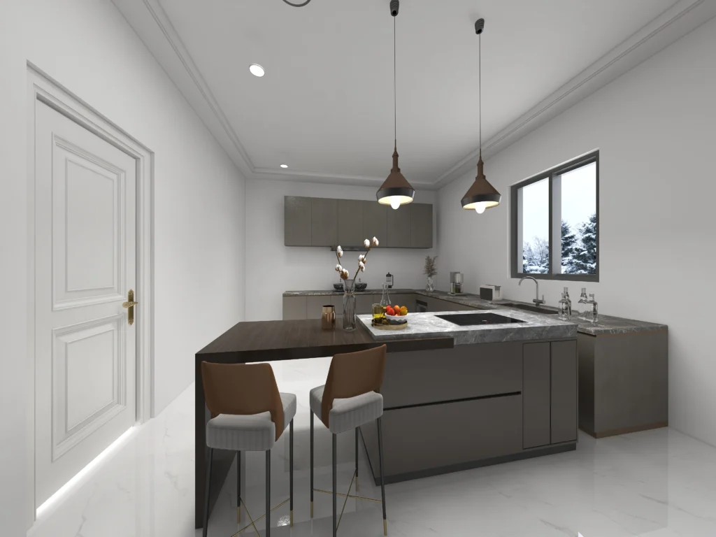 Kitchen interior design in Palakkad | Modern kitchen interior design | Kitchen interior | U shape kitchen interior design